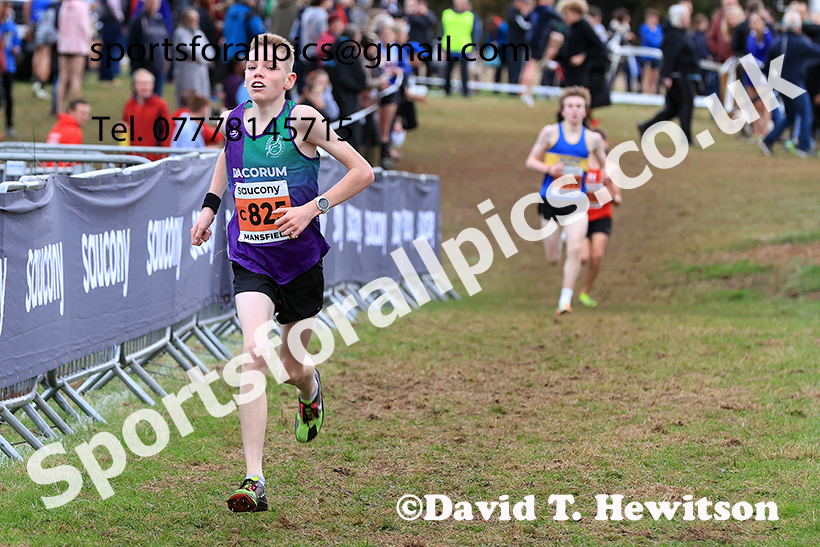 Boys Under-15s 2024 National Cross Country Relays, Berry Hill Park, Mansfield.   Photo: David T. Hewitson/Sports for All Pics